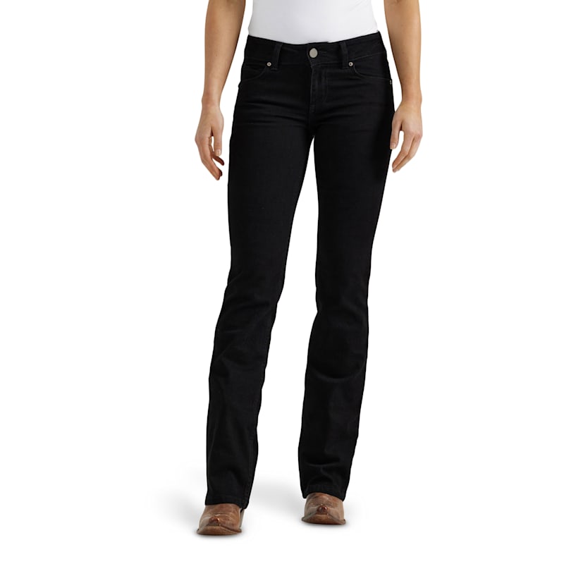 JEEP★LADY'S_Bootcut Black Denim Pants Kodaruber Women Vintage Goth Hip Hop Jeans Punk High Waisted