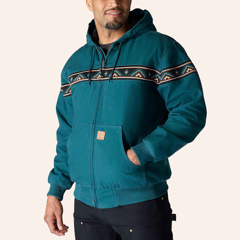 Carhartt ダークグリーン ジャケット　XL 古着 90s USA製 Carhartt 防寒 ウエスタンヨーク MOS モス