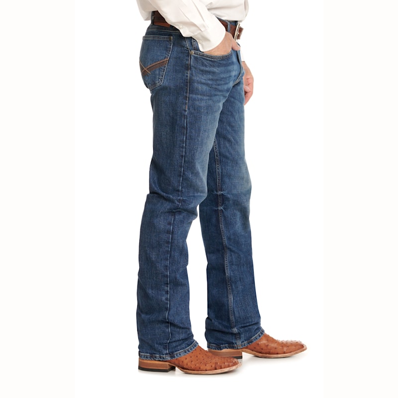 Wrangler 20X Men's Barksdale 42 Medium Wash Vintage Boot Cut