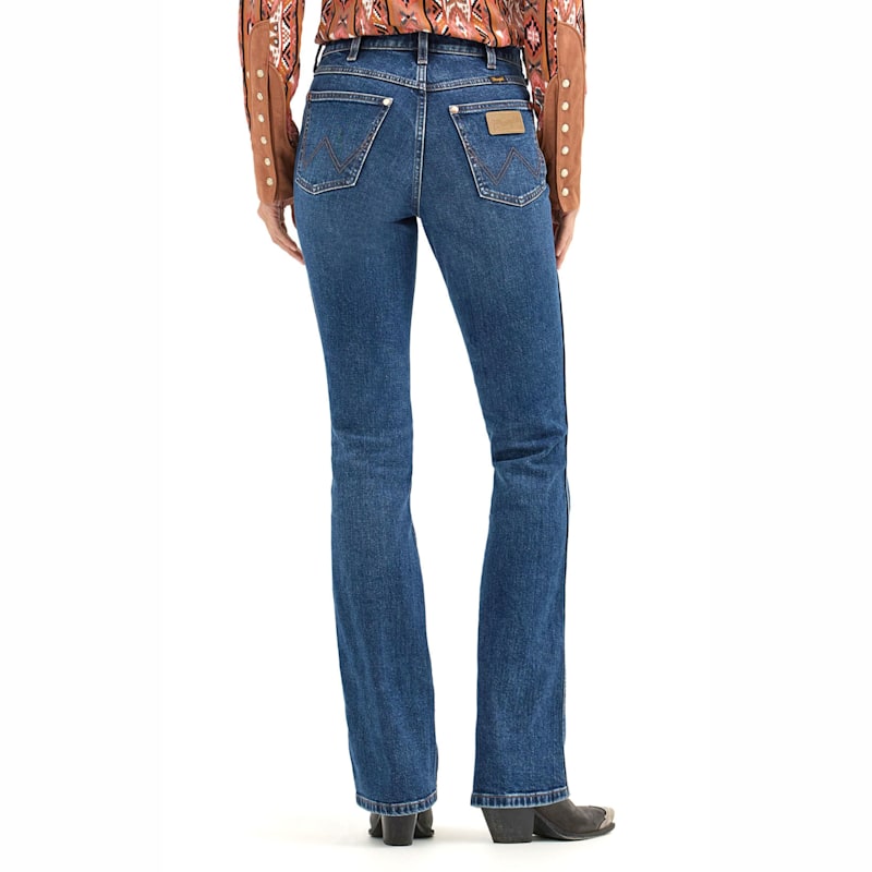 【INSCRIRE*LEE*LESSAGE】COWBOYRIDERSPANTS Wrangler X Lainey Wilson Women's Baskin Dark Wash Boot