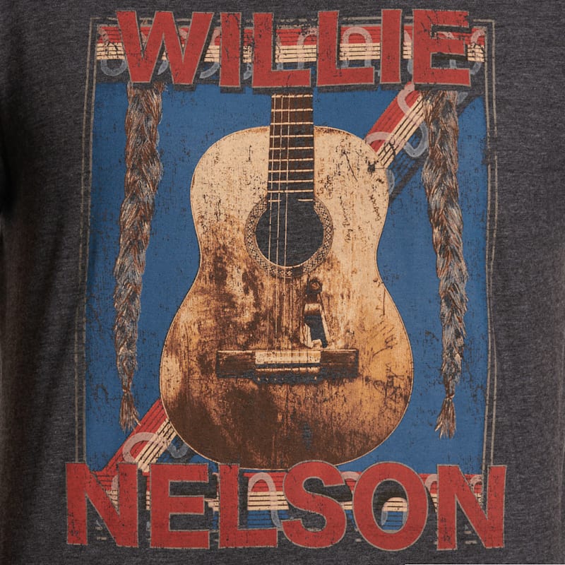 ◆Wrangler◆ Valley Festival TShirt Charcoal Wrangler X Willie Graphic Men's Charcoal T-Shirt I Cavender's