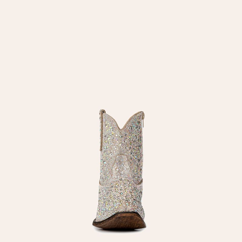 Roper Women's Shay Jewels Silver Rhinestone Snip Toe Cowboy