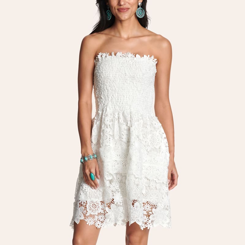 ANDMARY Sandra lace dress ホワイト ANDMARY】Sandra lace dress