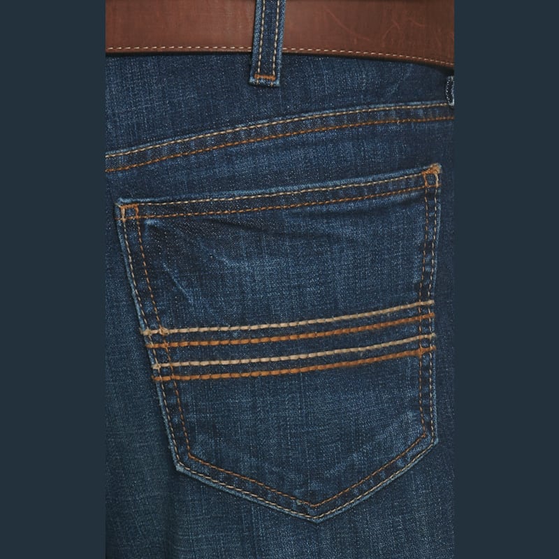 Cinch Men's Silver Label Dark Wash Slim Fit Performance