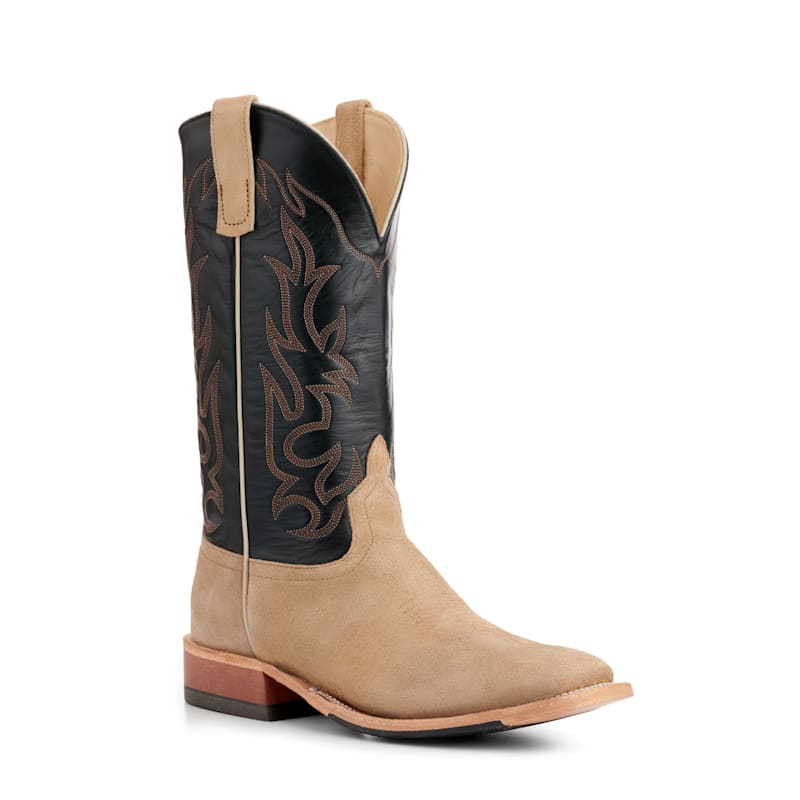 suede.anderson Anderson Bean Men's Tan Crazy Horse Roughout and Black