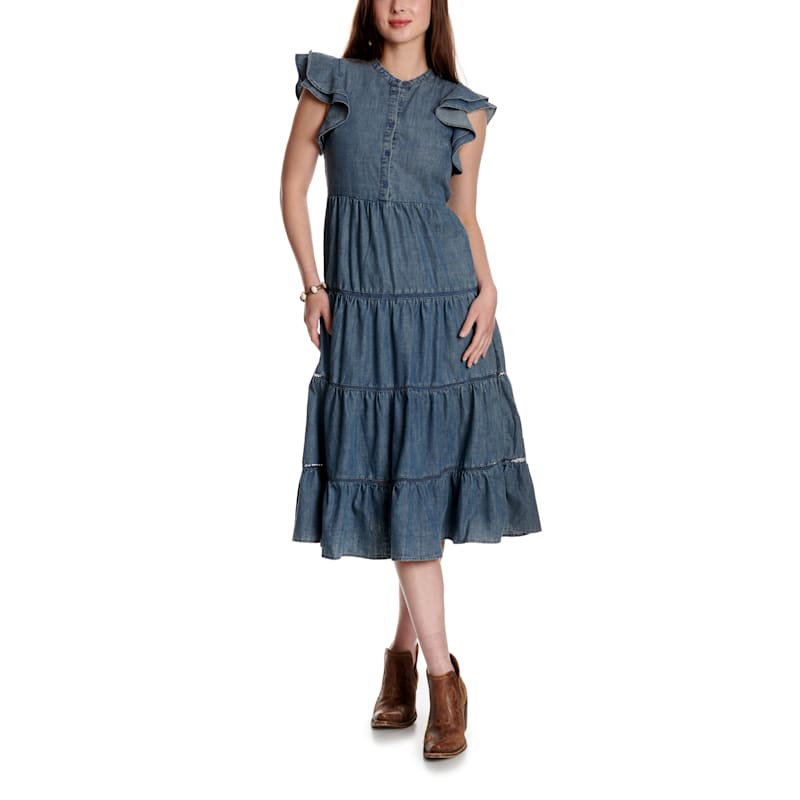 トップス deres Mel / first class change sleeve Short Tiered Split Sleeve Dress with Beaded Cuffs | David's