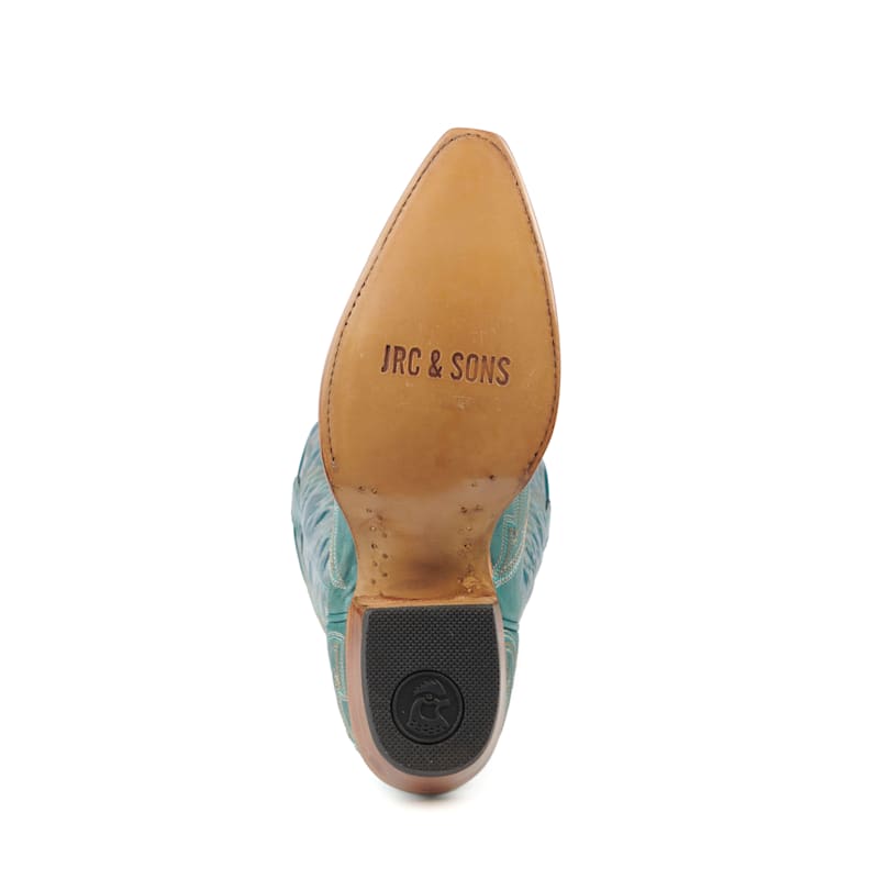 JRC & Sons Women's Turquoise Nancy Snip Toe Cowboy Boots