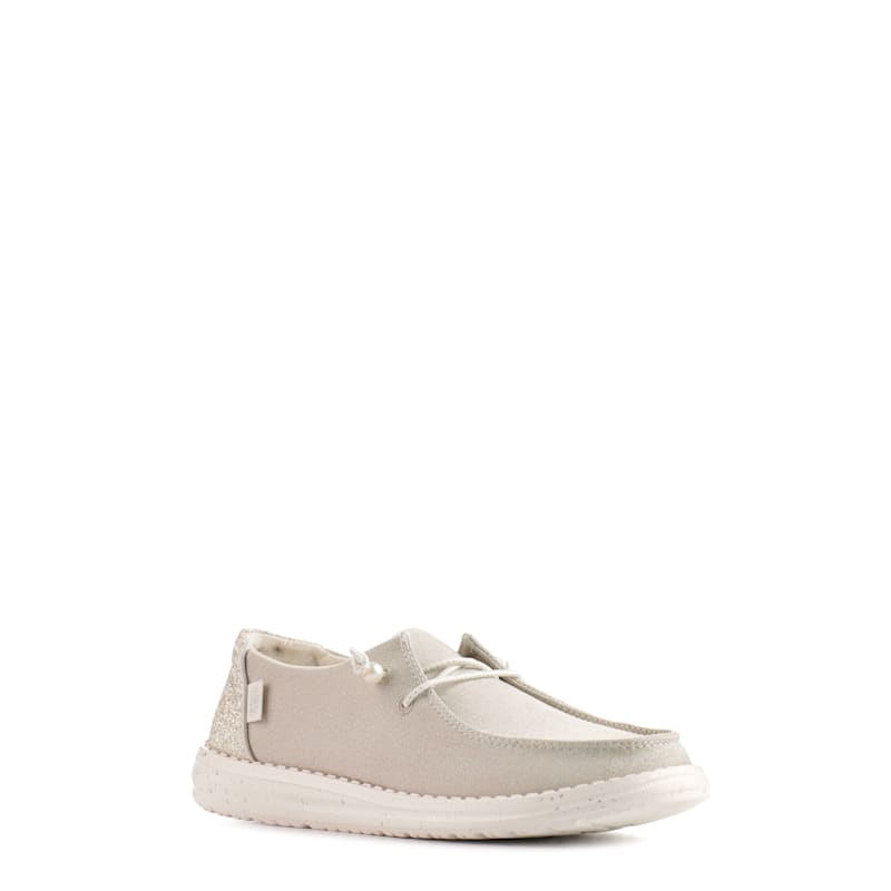 size Life！新品未使用　Wish upon A Star #11 Hey Dude Women's Wendy Celestial Shine Ivory with Glitter