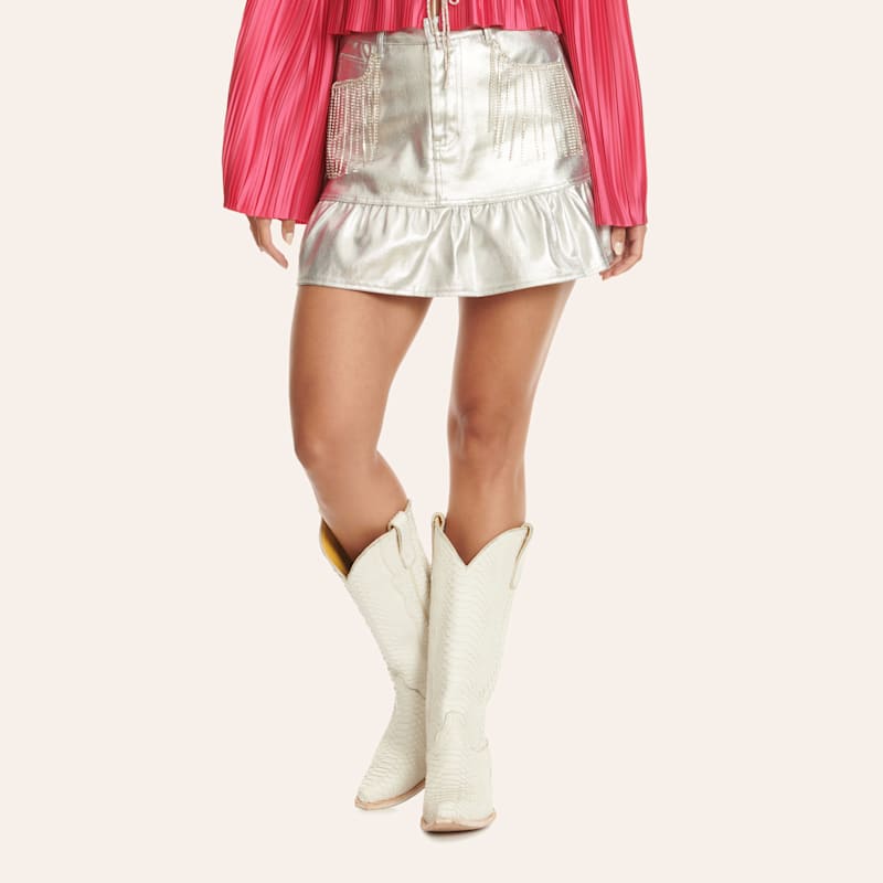 S ring balloon skirt ホワイト　theredthread S ring balloon skirt Theredthread