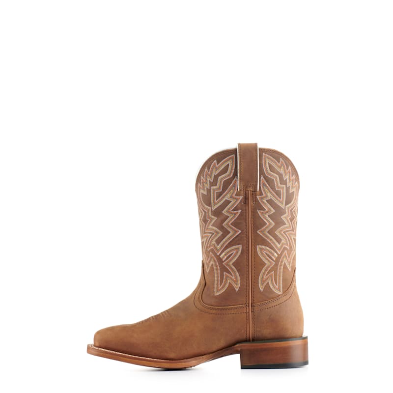 Justin Men's Frontier Jackpot Brown Wide Square Toe Cowboy Boots