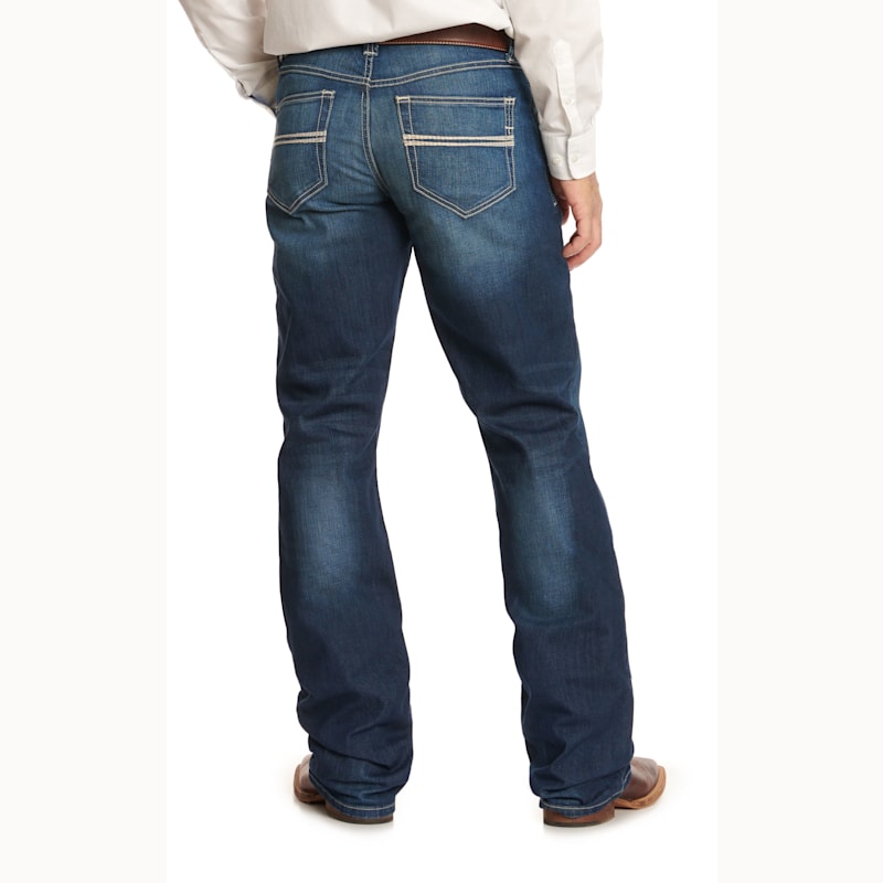 Cinch Men's Carter 2.0 Dark Wash Mid-Rise Relaxed Boot Cut Jeans