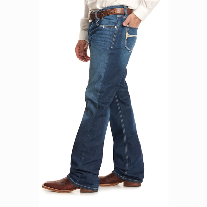 Cinch Men's Carter 2.0 Dark Wash Mid-Rise Relaxed Boot Cut Jeans