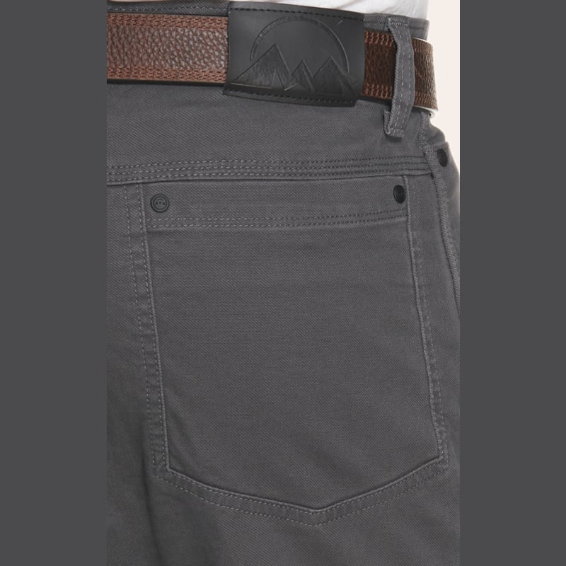 ATG by Wrangler Men's Gray Mid Rise Straight Leg Reinforced