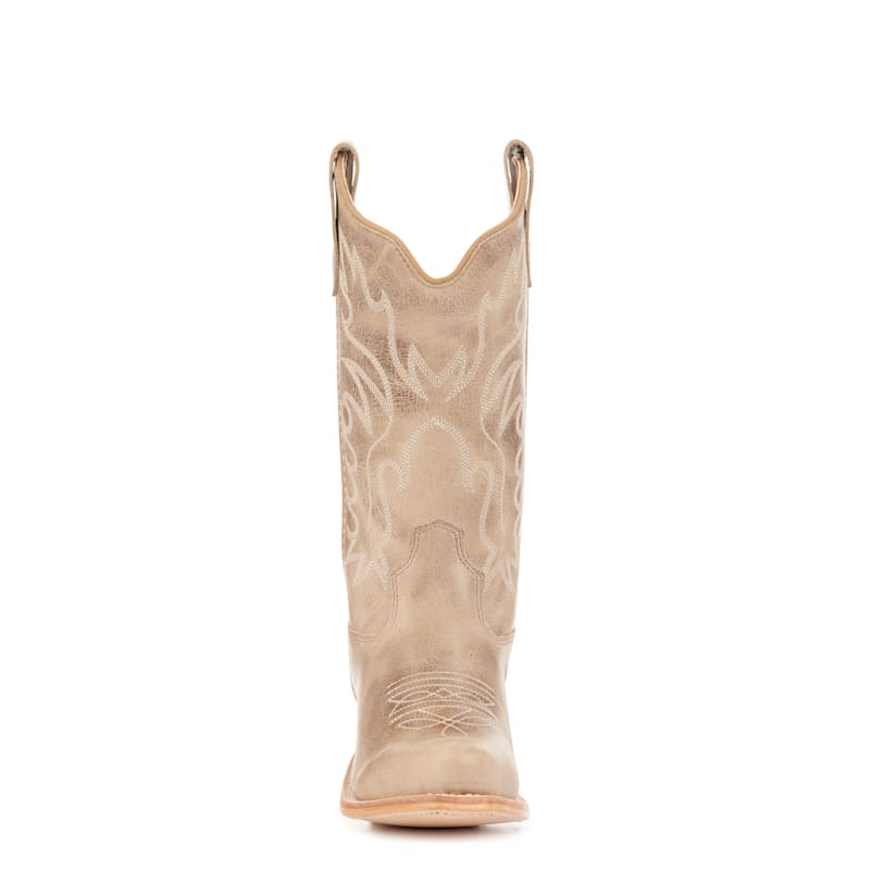 Old West Youth Khaki Tan Snip Toe Cowboy Boots - Cavender's