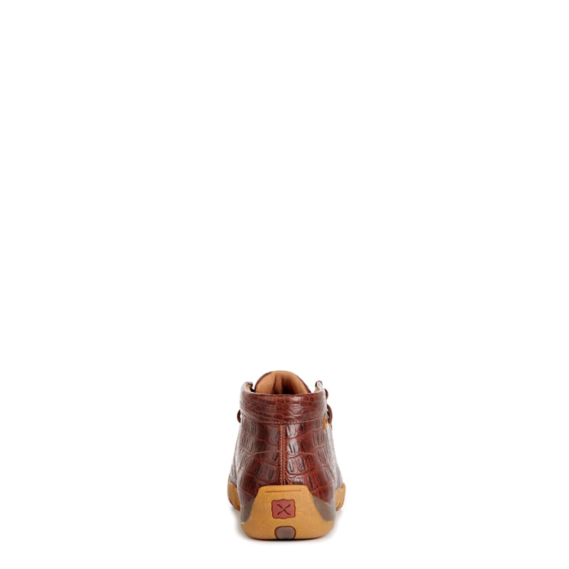 靴 kamin Twisted X Men's Ginger Caiman Print Moc Toe Chukka Casual Shoe