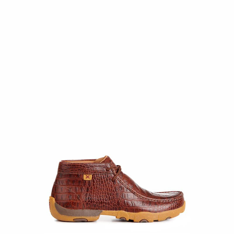 靴 kamin Twisted X Men's Ginger Caiman Print Moc Toe Chukka Casual Shoe