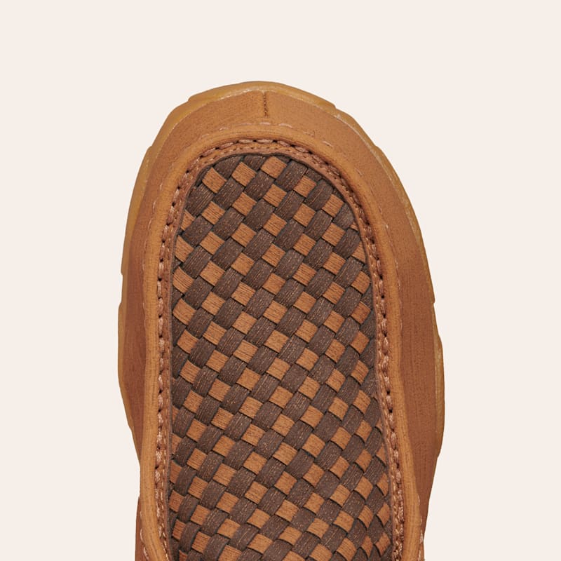 Cocoa　0603 Twisted X Men's Clay and Cocoa Brown Basket Weave Lace Up