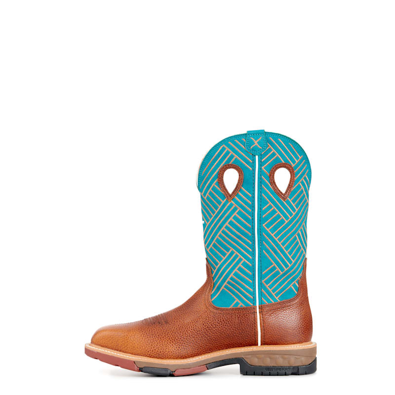 Twisted X Men's Tango Tobacco and Turquoise CellStretch Wide