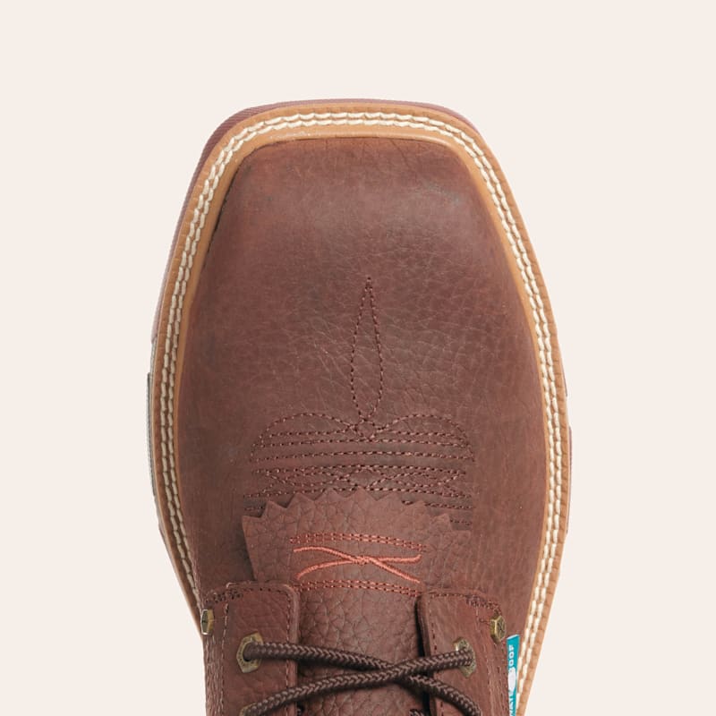 【CPC-L24】T W Twisted X Men's Clove Brown Waterproof Wide Square Nano