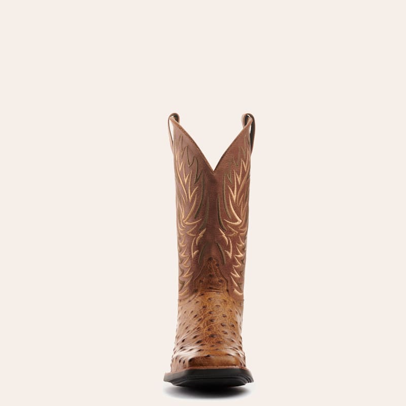 Cavender's Men's Intrepid Brass and Aleman Antique Tan