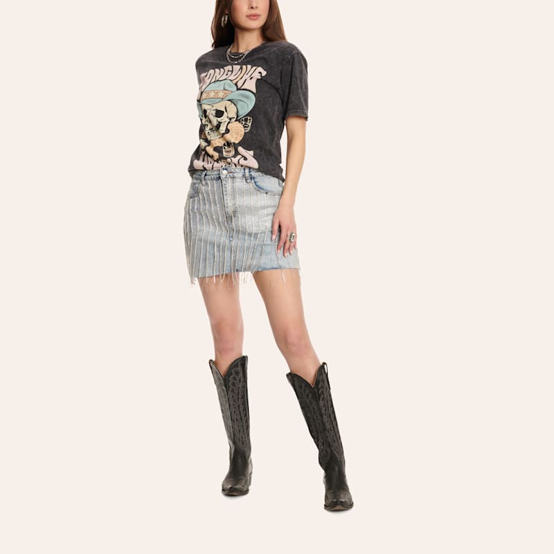 スカート DIANTE FRINGE DENIM MINI SKIRT Fringe denim mini skirt | DIANTÉ (ディアンテ)公式通販サイト